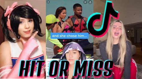 hit or miss tiktok|hit or miss meme girl.